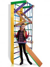 Дитячий спортивний куточок SportBaby Юнга 3-240, Сосна-Бук, 220 × 80 см, від 2-х років до 130 кг